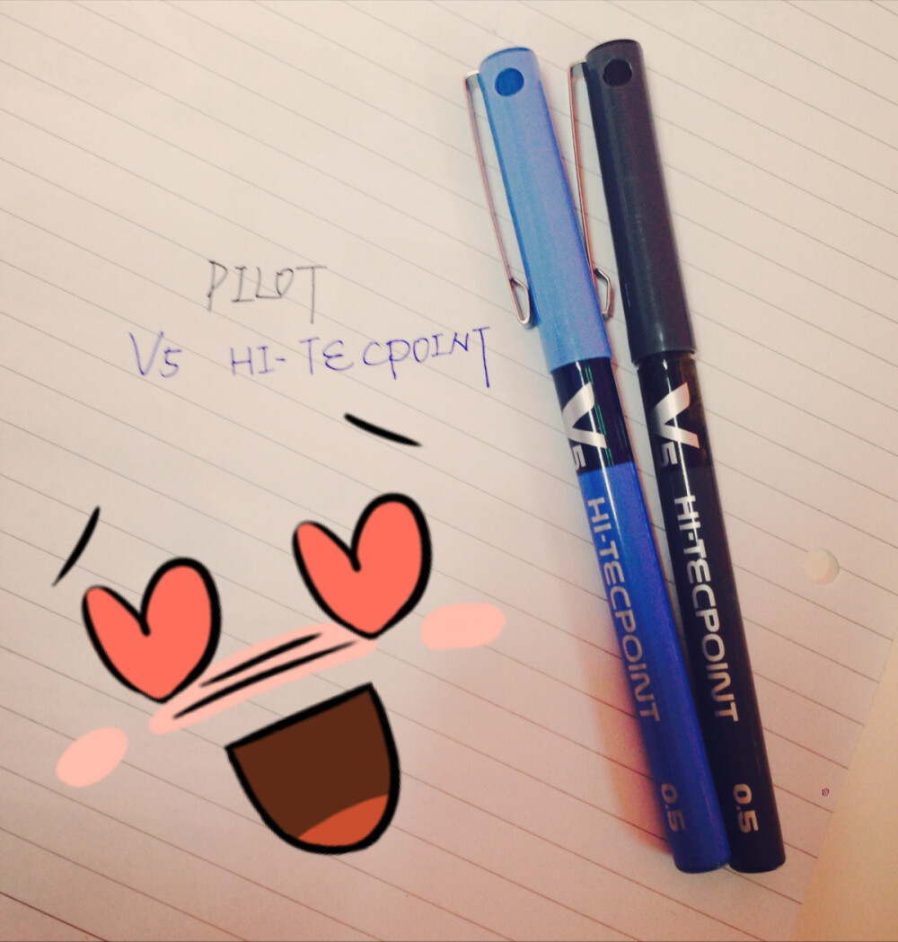 #安利好货#PILOT. V5 HI-TECPOINT 墨水笔！考试必备！好用！