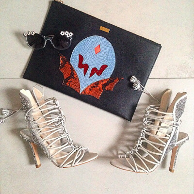 时尚搭配，鞋，包