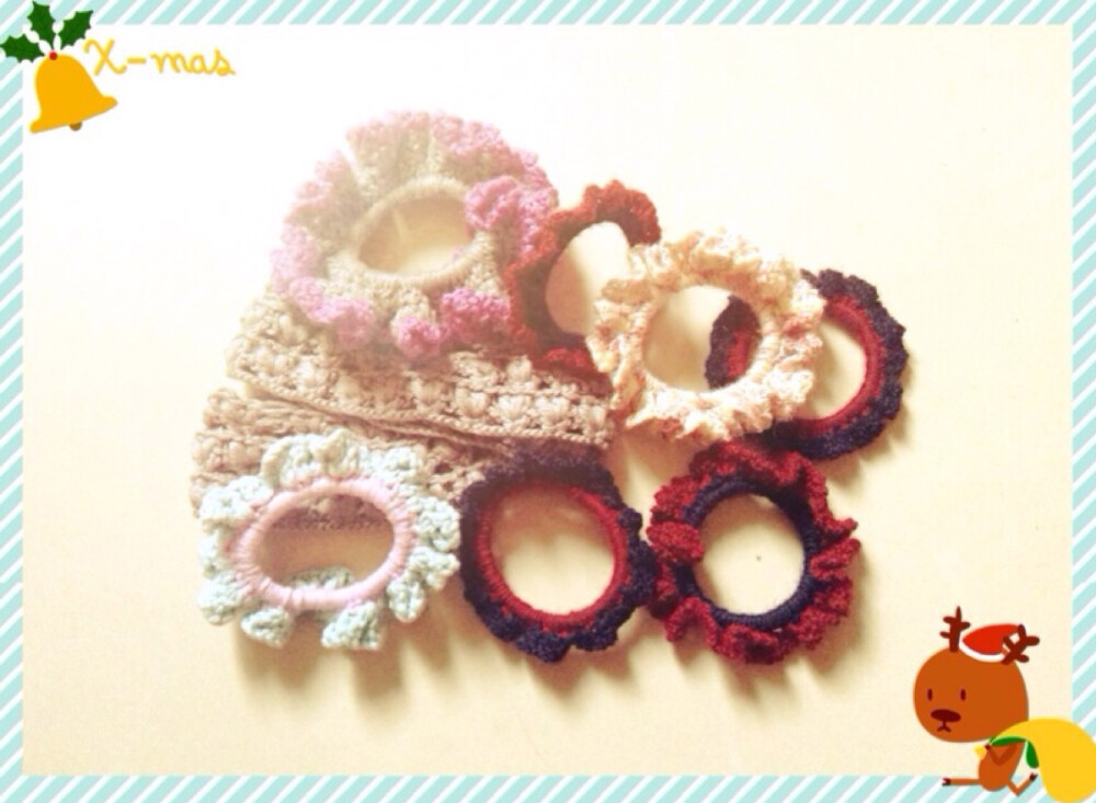 DIY 发圈 毛茸茸的线