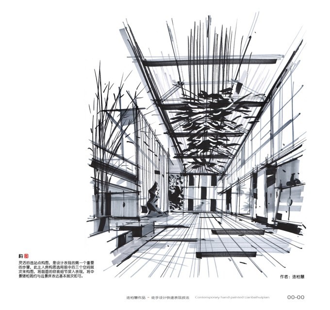 室内设计手绘快速表现。广州纯粹手绘教育机构-连柏慧老师作品！