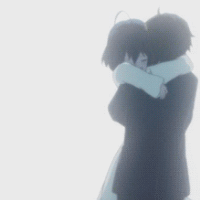 中二病也要谈恋爱 小鸟游六花和男主的动态图