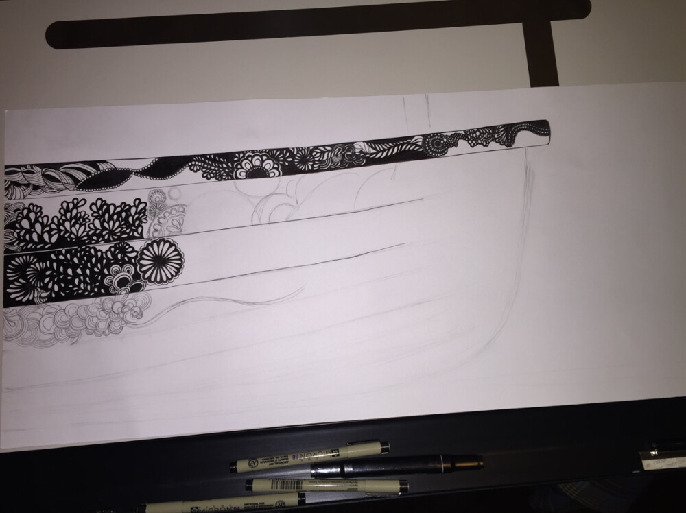 zentangle boat