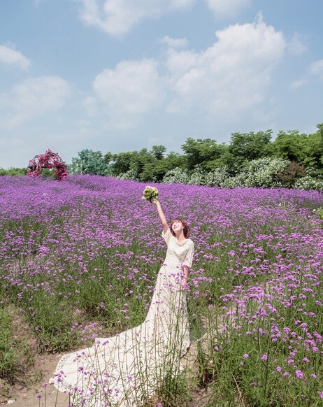 优雅浪漫唯美清新风景婚纱旅拍新娘婚纱照