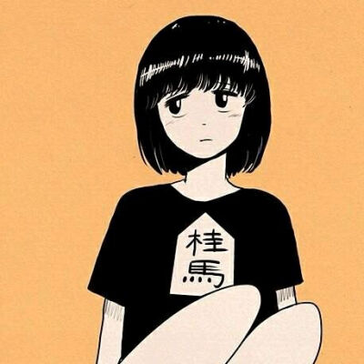 插画动漫 二次元 头像 女