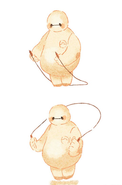 #超能陆战队# #BH6##大白baymax# 卖萌就是这么简单粗暴！（via kingkongofkhan）