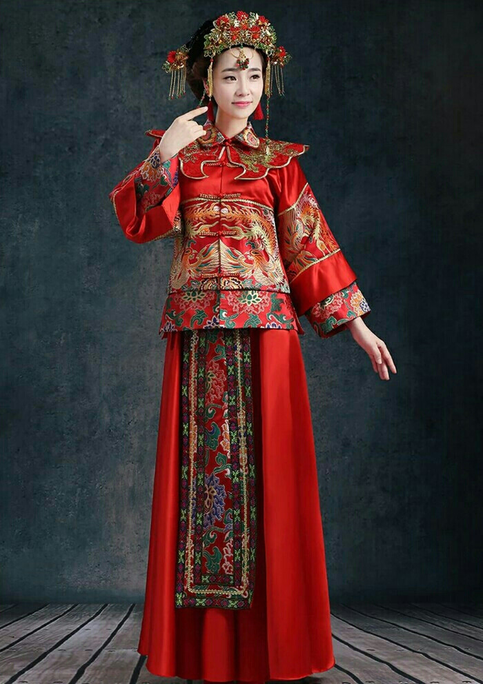 容我,为你细画双眉.容我,为你穿上嫁衣裳.