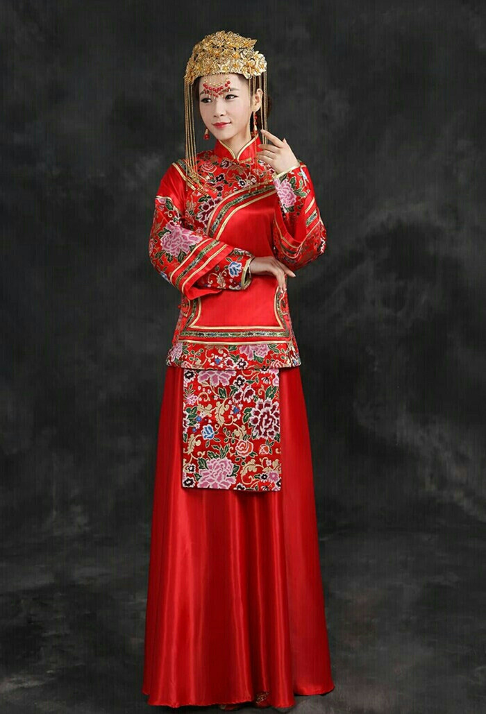 容我,为你细画双眉.容我,为你穿上嫁衣裳.