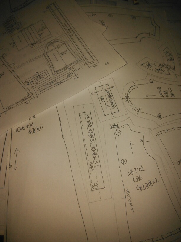 第一次这么认真的做娃衣纸样