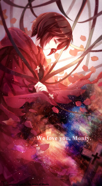 动漫 插画 少女 封面 头像 人物 P站 二次元 壁纸 原创 RWBY 四人 We love you, Monty. P站画师：八里