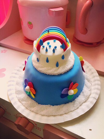 超轻粘土～彩虹蛋糕