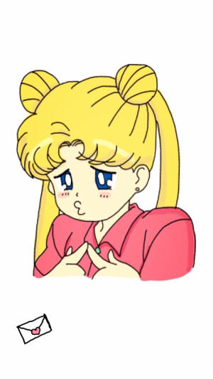 iPhone 平铺 壁纸 高清壁纸 plus壁纸 可爱卡通美少女战士 月野兔 小兔手机壁纸