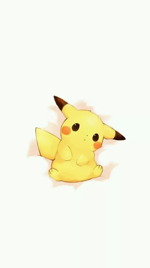 iPhone 平铺 壁纸 高清壁纸 plus壁纸 可爱卡通壁纸 超萌皮卡丘pika pika pikachu！