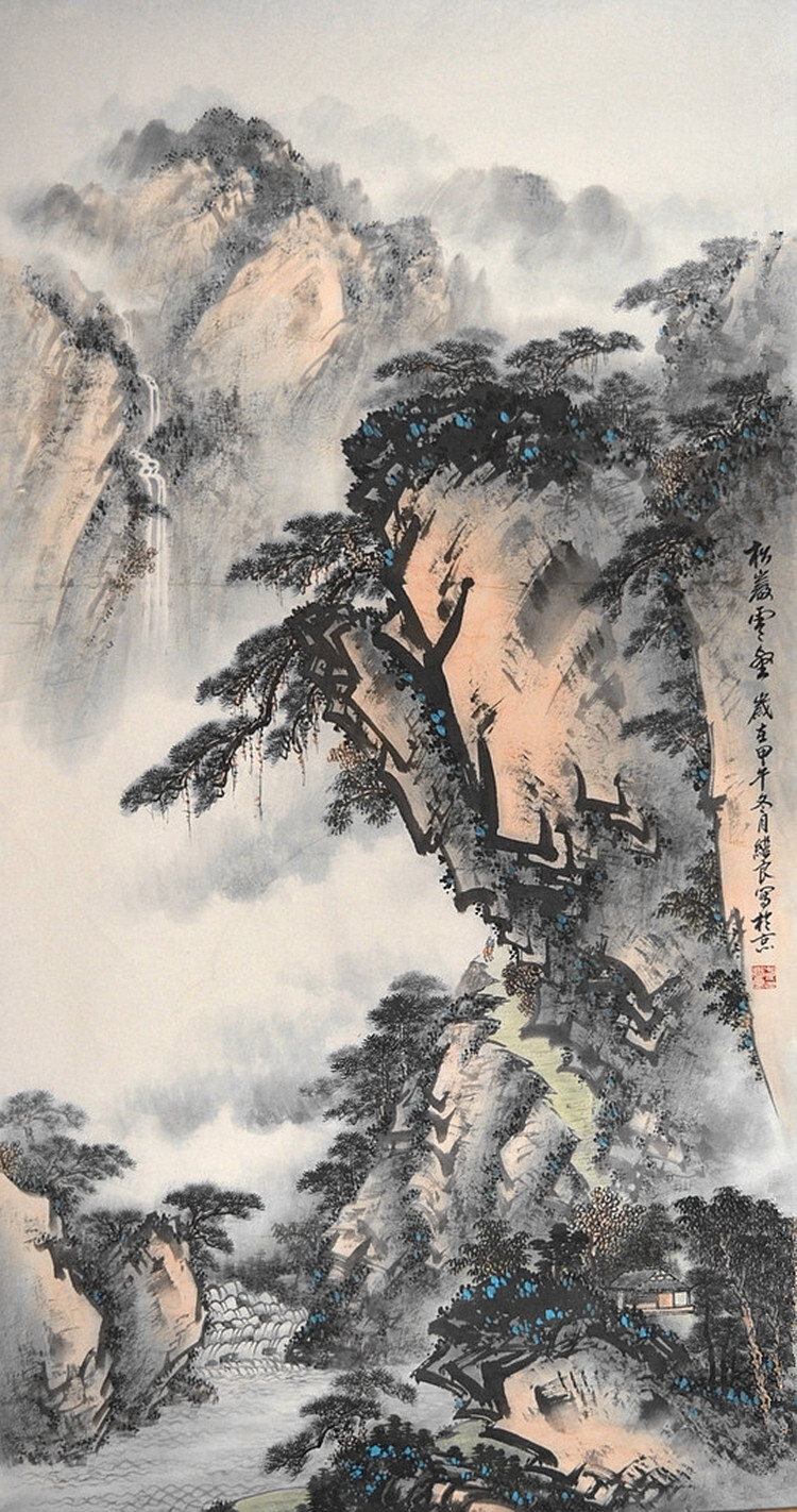 方继良 1957年 生于艺术世家,1976年毕业于北京市艺术学校.八十年代初拜著名山水画家郭传璋为师学习山水画，经过多年磨练深得老师之精髓，充分展示了北宗山水之笔墨苍劲、浑厚之气势、但又不乏雾气昭昭之柔美、尤其以画云海独树画坛，奇松、怪石、笔下云烟、成了抒发情怀之源泉。