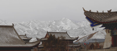 郦靬文化带的金山寺一景