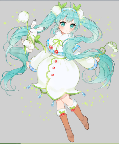 初音果然怎么变都萌，哇#