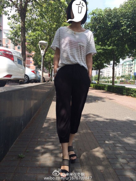 满意又舒服，依旧H&amp;amp;M 衣裤。加思加图凉鞋。