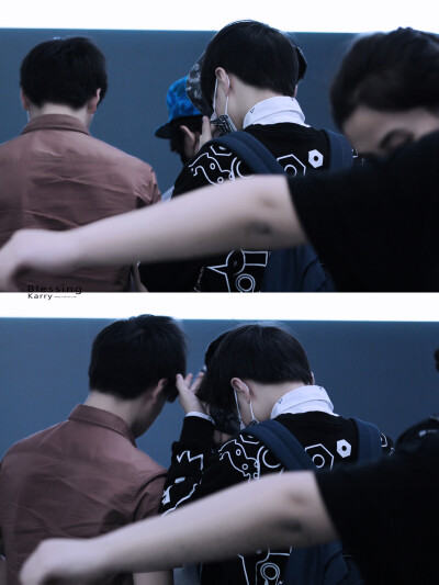 TFBOYS王俊凯 王俊凯，2015.03.29首都-虹桥机场高清图 cr.logo