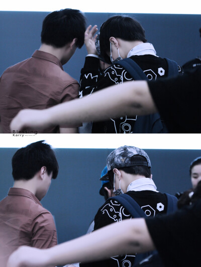 TFBOYS王俊凯 王俊凯，2015.03.29首都-虹桥机场高清图 cr.logo