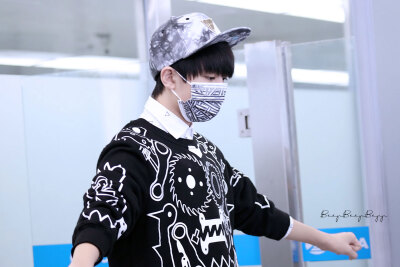 TFBOYS王俊凯 王俊凯，2015.03.29首都-虹桥机场高清图 cr.logo