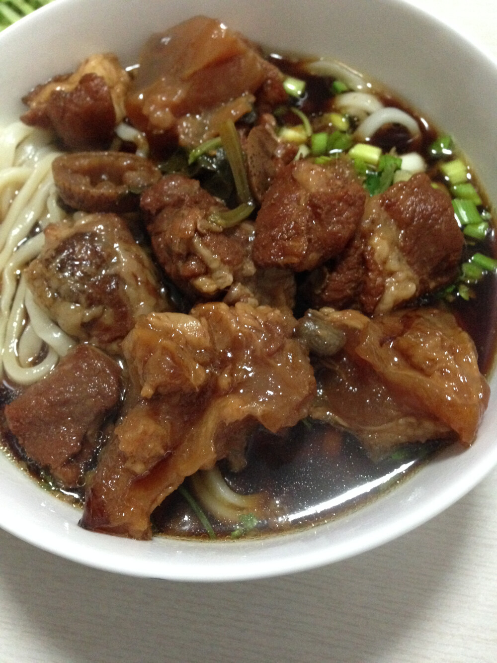 自家牛肉面，料足