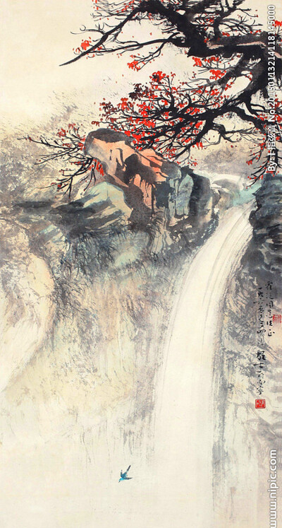 黎雄才(1910～2001)，广东省肇庆人，祖籍广东省高要。当代国画家、美术教育家，岭南画派卓有成就的代表人物。擅长巨幅山水画，精于花鸟草虫，画作气势浑厚，自具风貌，被评论界称为“黎家山水”。三十年代初作品《潇…