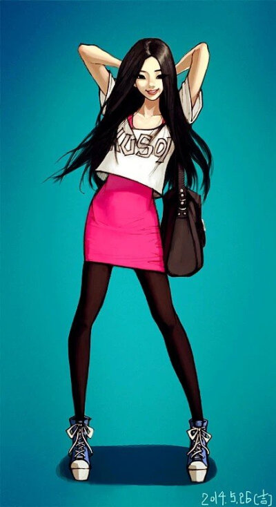 超喜欢这样的画风！拿来做手机锁屏壁纸都很好看哦(ฅ&amp;gt;ω&amp;lt;*ฅ) #壁纸 #美女 #插画 #姐妹 #个性