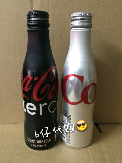 限量可口可乐美国零度轻怡铝瓶情侣黑瓶COCACOLA Coke-Zero-Diet