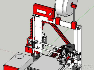 RepRap Prusa I3打印机导线锚链，微型风扇和打印机Z轴的止动器。 http://www.dayinmao.com #3D打印#