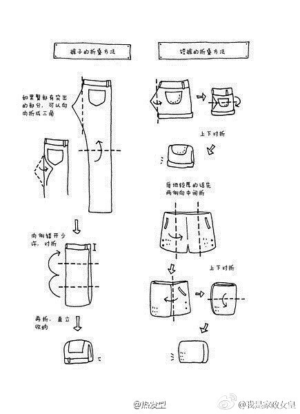 超级棒的叠衣方法！姑娘们快来get √
