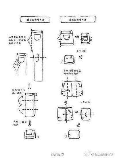 超级棒的叠衣方法！姑娘们快来get √