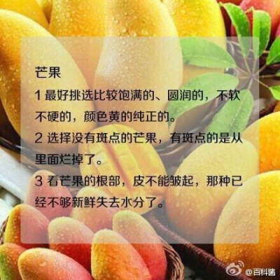 教你如何挑水果