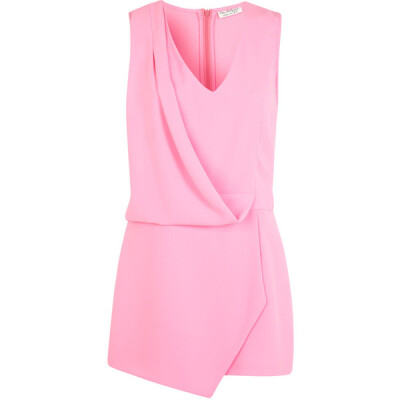 Miss Selfridge Neon Drape Playsuit