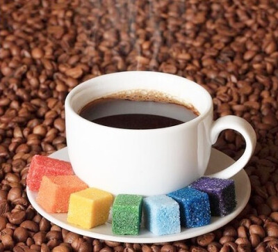 彩虹，咖啡方糖（ˉ﹃ˉ）
