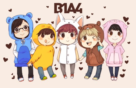 B1A4全体卡通人物