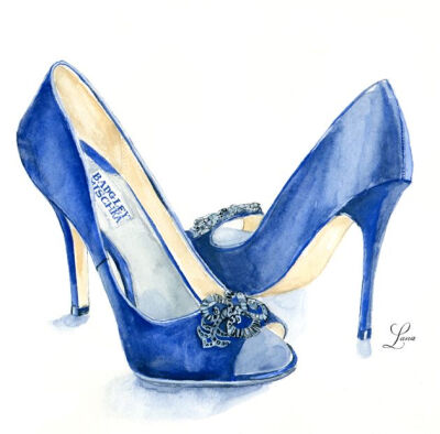 Custom Wedding Day Shoe Illustration | Lana's Shop