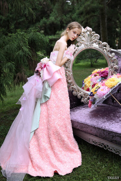 优雅清新优雅公主唯美梦幻系列婚纱花朵元素