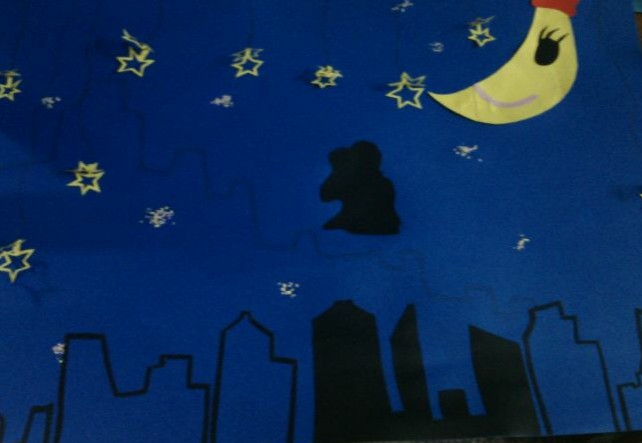 夜空中有一丝孤单...