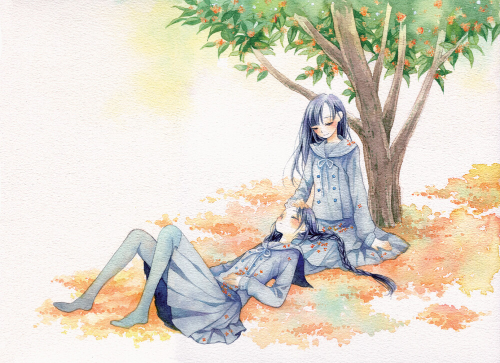 http://www.pixiv.net/member.php?id=7916 有风子 水彩 透明 彩铅 梦幻 插画 萌 绘画 动物 植物 人物 华丽 漫画 柔美 壁纸 手机壁纸