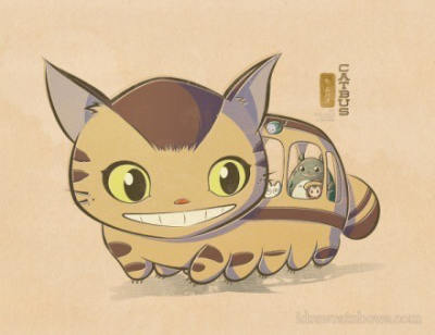 #宫崎骏的动漫#龙猫里的龙猫列车