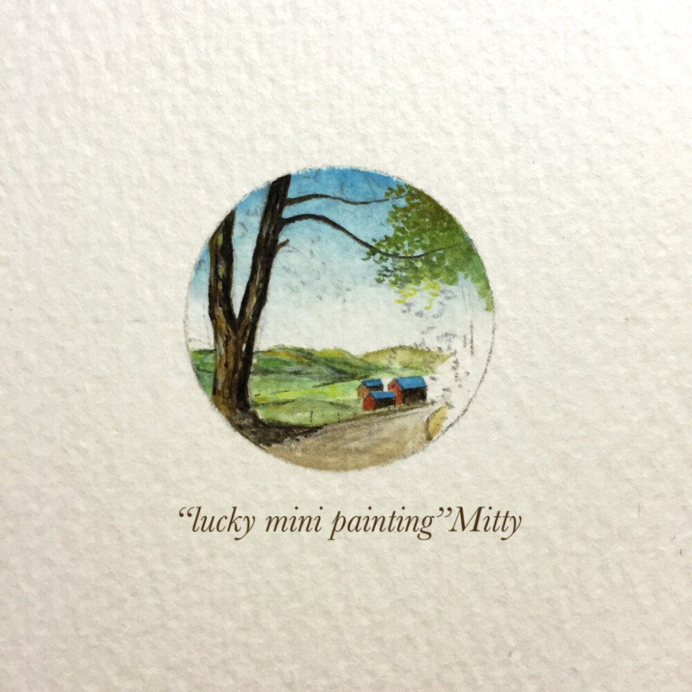 Lucky mini painting】Day4.17 还是一幅自己的作品演绎的迷你画~尺寸27*27mm，mini画真的很有意思画到根本停不下来~ 不过会继续努力更新新作品的~自己喜欢的日子，就是最美的日子；适合自己的活法，就是最好的活法。加油，做最好的自己~