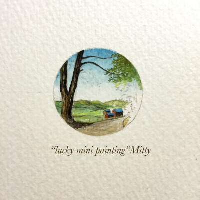 Lucky mini painting】Day4.17 还是一幅自己的作品演绎的迷你画~尺寸27*27mm，mini画真的很有意思画到根本停不下来~ 不过会继续努力更新新作品的~自己喜欢的日子，就是最美的日子；适合自己的活法，就是最好的活法。…