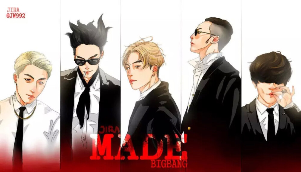 bigbang 彩绘 漫画 made