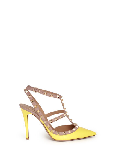 VALENTINO 拼色漆皮高跟罗马鞋 ¥7,700