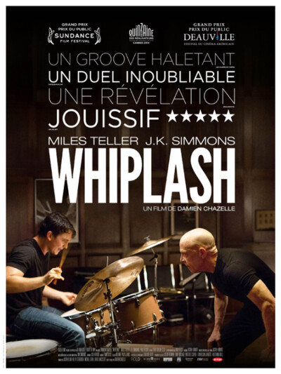 力荐：Whiplash（2014）。对我而言，电影结束的实在太突然了！但仅凭J·K 西蒙斯的极具爆发力的表演也是值得推荐的。何况还有好听的音乐