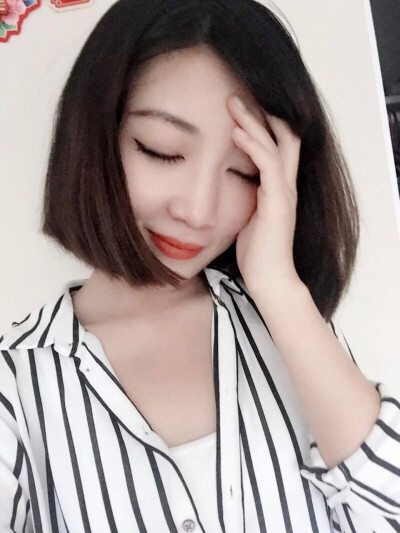 短发发型 斜刘海 short hair 女生头像 直发