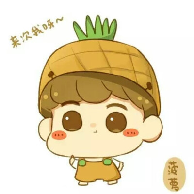 Q版鹿晗之菠萝！