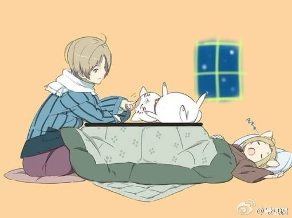 夏目和喵咪老师