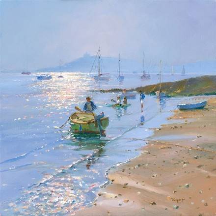 波光粼粼的海面