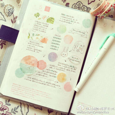 2015/4/5[bobo抓狂]#给你看我的手帐吧#[抛钱]#hobonichi# [生闷气]#what's in my notebook# [bobo抛媚眼] 好久不见的小清新。[BOBO赞]