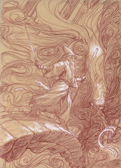 juliedillon: Sketches fromMiddle-Earth: Visions of a Modern Mythby Donato Giancola. More sketches can be seen at his blog post on Muddy Colors.